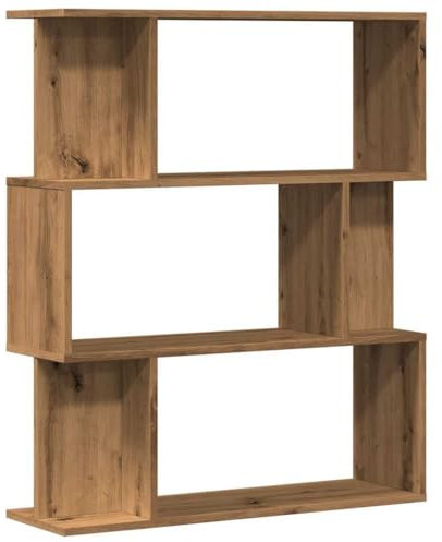 vidaXL Bücherregal Artisan-Eiche 80x24x96 cm Holzwerkstoff, Büroschrank, Bücherregal, Regal, Büroregal, Bücherregale, Regale, Aktenregal, Aktenschrank