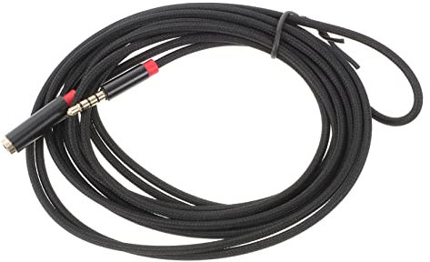 Hemobllo 2m Male to Female Audio Cable Extension Headphone Cable for Stereo Devices Microphone Support
