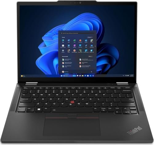 Lenovo ThinkPad X13 2 in 1 Gen 5 Laptop con processore Intel Core Ultra 7 155U, WUXGA da 13,3 pollici, touch screen, 16 GB di RAM, SSD da 1 TB, penna a sfera, fotocamera RGB+IR da 5 MP, grafica