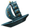 MUELODSIC Sailboat Resin Ornament Carrier Seashell Remote Amphibious Yacht Varnish Gloss Sailboat Boats Boat Bumblebee Cruise Destroyer Helicopter Blue