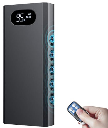 Recording Jammer Interceptor, 300°Jammer, 8000mAh Anti Recording Mobile Power, 13 Hole Transmitter Head, Jammer Device with 1-30m Remote Control for Secure Meetings, Office