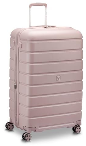 RONCATO RELIFE trolley grande - 4 ruote, espandibile, altezza 78 cm, con sistema di chiusura TSA, ROSA PASTELLO