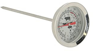 degawo Fleischthermometer Edelstahl Grill Braten Fisch Steak Thermometer Ø5,2 H12,5