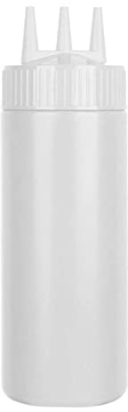 Vynetra 3-Hole Sauce Bottles Sauce Dispenser Squeeze Bottles Kitchen Tool Food Grade 3 Capacities