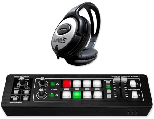 Roland V-1HD A/V HDMI-Video-Switcher mit keepdrum Kopfhörer
