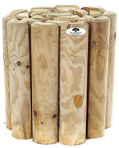 12 Log Roll Border Edging by Ruddings Wood
