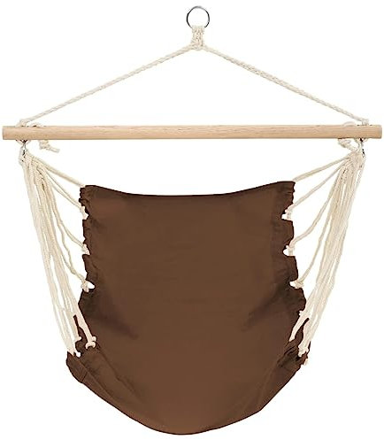 vidaXL Hängesessel Hängesitz Hängeschaukel 100 x 80 cm braun