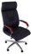 Vintage Line Bürosessel Denver Holzarmlehnen Echtleder schwarz Büro Stuhl Drehstuhl