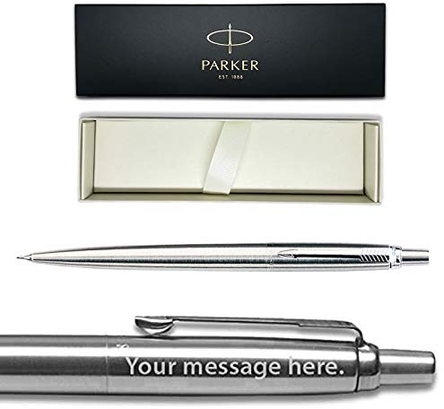 Parker Jotter Porte-mine en acier inoxydable avec garniture chromée Gravure gratuite