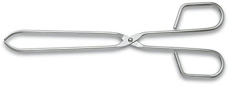 3 Claveles TENACILLA Carne INOX.18/8 25 cm. C 3C, Acero Inoxidable, Gris