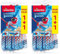 Vileda 4 recambios de Cabezal de fregona de Microfibra Supermocio 3 Action, Color Azul