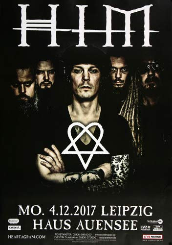 HIM - Tear On Tape, Leipzig 2017 » Konzertplakat/Premium Poster | Live Konzert Veranstaltung | DIN A1 «
