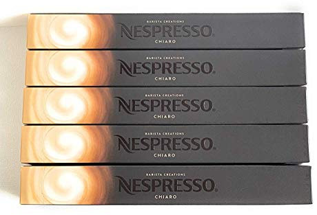 Nespresso Barista Creations Chiaro 2019 Lot de 5 manchons de 50 capsules