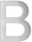 THIRARD - Lettre B inox H.76mm adhésif