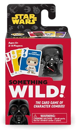 Funko Something Wild Familienkarte – Star Wars Darth Vader (inkl. Mini-Pop!) Ideal für Kinder ab 6 Jahren – Spaß für die ganze Familie Brettspiel 58687