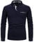 APAELEA Men Polo Shirt Long Sleeve Cotton Golf T-Shirt Casual Tops,Navy Blue,3XL