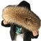 Pelzkragen Damenschal warmer Pelzschal Waschbär Pelzkragen Lätzchen Pullover Mütze Unisex Kragen
