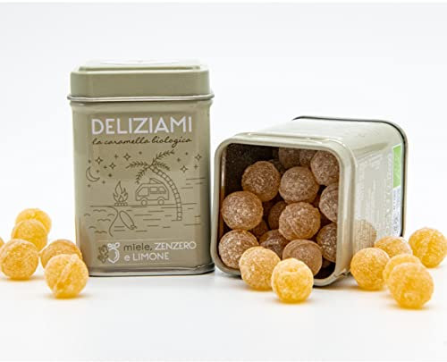 Le Querce - Caramelle limone zenzero e miele biologiche 60 g
