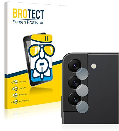 BROTECT Schutzglas für Samsung Galaxy S22 5G (NUR Kameraschutz) Schutzfolie Panzer Folie Glas Displayschutz Made in Germany [ 9H, Anti-Fingerprint]