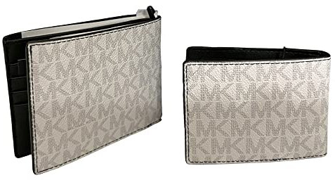 Michael Kors 3-in-1-Etui-Set, Schwarz, Herren Bifold Wallet mit Pass Case