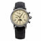 NC Sugess Mechanische Herrenuhr Möwe Uhrwerk ST1908 Chronograph Vintage Mondphase Armbanduhr Lederband Wasserdicht 50ATM (Ivory)