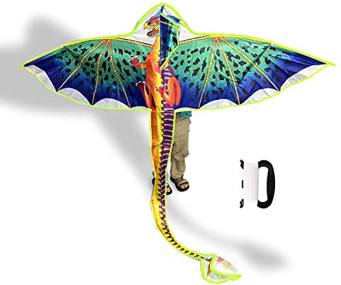 Dingbear 1 Stück Einfacher Flugdrachen, Flugsaurier-Drachen, Geeignet Für Kinder, Spiele Im Freien Und Aktivitäten Im Strandpark