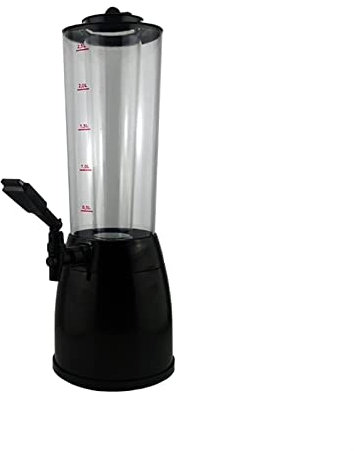 SERUMY Biertower/Bierspender Bierspender mit Eiszapfen 2,5 l Bierfass Schnaps Trinken Weinausgießer Getränkespender gießen Bier Mini Bar Home Tools Bierturm