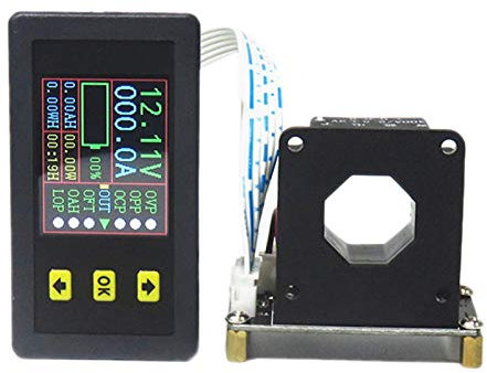 Torribala DC 90V 500A Voltmetro Digitale Amperometro Tensione Corrente KWh Watt Meter 12V 24V 48V 72V Capacità Batteria Monitoraggio Potenza