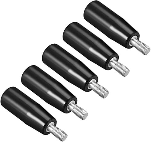 Boxonly Revolving Handwheel Machine Handle for Milling Machine Lathe Grinding Machine Clamping Handles Screw Knobs Revolving Handle Grip M8 x 50mm 5pcs