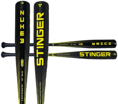 Stinger Sports Nuke 3 Baseballschläger, Aluminium, BBCOR zertifiziert, 3, 78,7 cm, 793,8 g