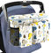 ZSMJAER Borsa Passeggino Organizer,Impermeabile Borsa per Passeggino Universale,Con Tracolla Regolabile,per Trasportare Biberon,Pannolini e Giocattoli