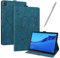JayModCase Funda para Huawei MediaPad M5 Lite 10 10,1 Pulgadas, PU Protectora Carcasa con Función de Soporte, Ángulo de Pie Ajustable (Azul)