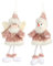 Warmhm 2St Weihnachtsschmuck weihnachtshandwerk Elfen Dekorationen Weihnachtsfeier zum Aufhängen weihnachtsdeko Weihnachtsversorgung Minipuppe Weihnachtsbaum Anhänger Marionette ältere
