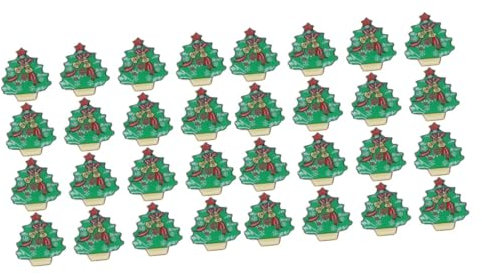 SHERCHPRY 50 Stück LED Glühende Broschen Glitzernde Weihnachts Broschen Weihnachtsbroschen für Damen weihnachtsabzeichen pin Weihnachtsstifte Kinderspielzeug Weihnachtsbroschen mit Glitzer