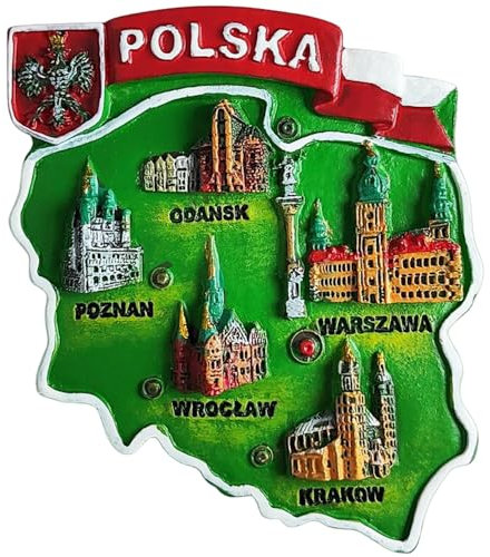 Polen Kühlschrankmagnet 3D Reise Souvenir Kühlschrank Dekoration Magnet Aufkleber Handwerk Kollektion