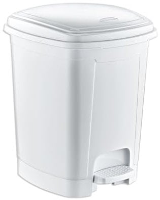 Best House | Pedal Bin | 52 Litres | White | Pack of 1 | Foot Pedal Dustbin | Trash Can/Garbage Waste Bin | Rubbish with Lids Used for Home Office, Hospitals Garbage management, Bathroom or Outdoor