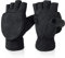 Diarypiece 1 Paar Herren Und Damen Winterhandschuhe Umwandelbar Fleece Fäustlinge Gestrickt Für Kinder Und Teenager Halbfinger Handschuhe Mit Abdeckung Fingerlose Fäustlinge Mit Klappe Halbfinger