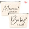 2pcs Geschen Für Werdende Mutter,Baby Geschenk Mädchen,Geschenk zur Geburt Baby Kram,Mama Kram,Geschen Für Werdende Mama,Geschen für Schwangere,Mutter Beutel mit Reißverschluss (A)