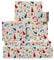 Geburtstags-Geschenkpapier – 6 Bögen recycelbares Geschenkpapier – Musik – Musikinstrumente – Violine, Gitarre, Trommel – für Männer und Frauen – mit Aufklebern – von Central 23