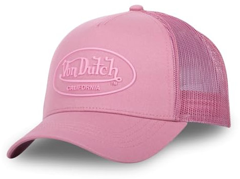 Von Dutch Kappe für Damen und Herren, Trucker-Kappe, verstellbar, Rosa, Einheitsgröße