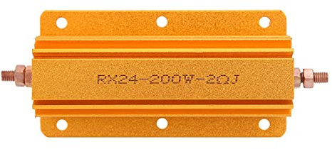 Hochleistungs-Widerstand 200W 2R Aluminium | Industrie-Komponente mit Schraublöchern für Wärmeableitung, präzise Fertigung, für Stromversorgungen und Audio