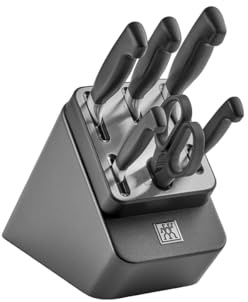 ZWILLING FOUR STAR 7-teiliges Eschenholz-Blockmesser-Set Selbstschärfen - 351487000