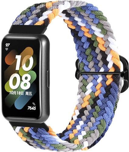 Bracelet Nylon pour Huawei Band 7, Sport Bracelets de Remplacement pour Huawei Band 7