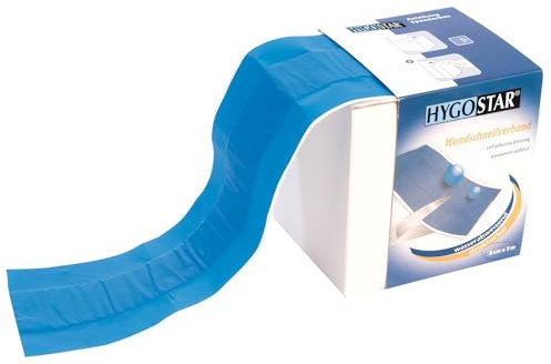 FRANZ MENSCH 2 Stück Actiomedic Gramm Medical ACTIOMEDIC® DETECT + AQUATIC Wundschnellverband, blau, B: 6cm, L: 500cm, Pflasterstripes, Wundpflaster, Pflaster Rolle