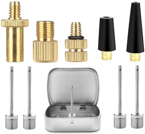 GAOINTELL Adattatore per valvole per pneumatici per bici da corsa, per pompe standard o compressori d'aria