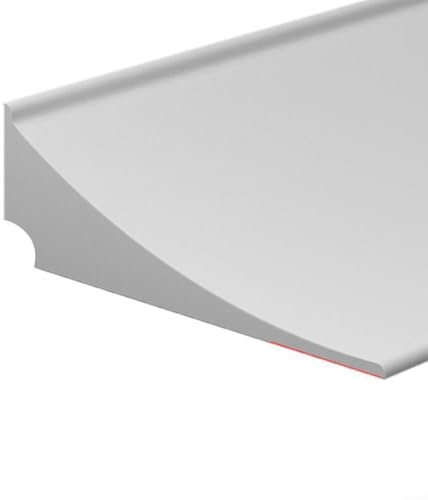 Gettimore Silikon-Dichtungsstreifen für Duschwannen, 4,5 cm breit, 1,5 cm hoch, Badewannen-Abdichtung, wasserdichte Barriere für Badezimmer, Küche (1 Meter)