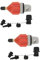 POPETPOP 2 Sets Paddle Board Adapter Air Pump Gas Pump Inflatable Boat Portable Air Compressor Air Hose Fittings Air Compressors Kayaks Kayak Accessories Kayak Pump Adaptor Copper