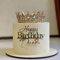 Happy Birthday Queen Cake Topper,Acrylic Golden Happy anniversary Cake Decorations for Girl/Women, Gender Reveal Princess Birthday Party Decor Supplies