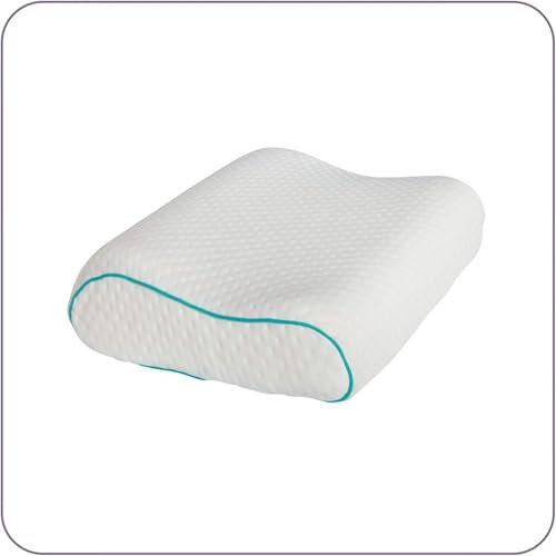 Parade Home® Visco Memory Foam Kopfkissen Visco Elastische Kopfkissen Ergonomisches Memory Foam Nackenstützkissen für Seiten- und Rückenschläfer, festes Gefühl (Weiß, 38x58)