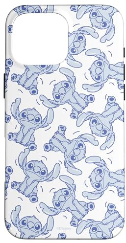 Disney Stitch Fluffy Summer Vibes Pattern Case for iPhone 16 Pro Max